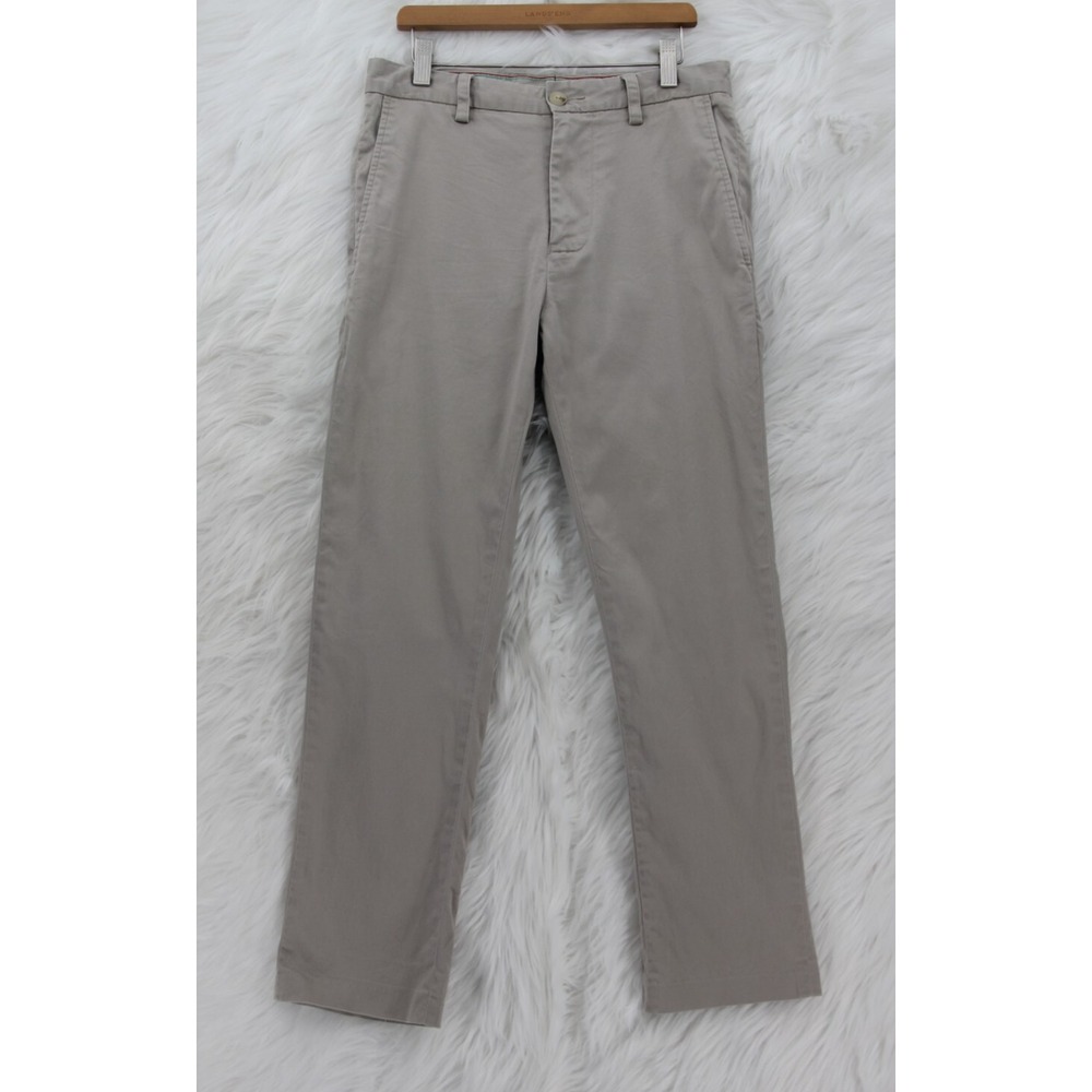 MENS SOUTHERN TIDE CLASSIC FIT PANTS SANDSTONE KHAKI SIZE 28 x 26.5 PREPPY #904